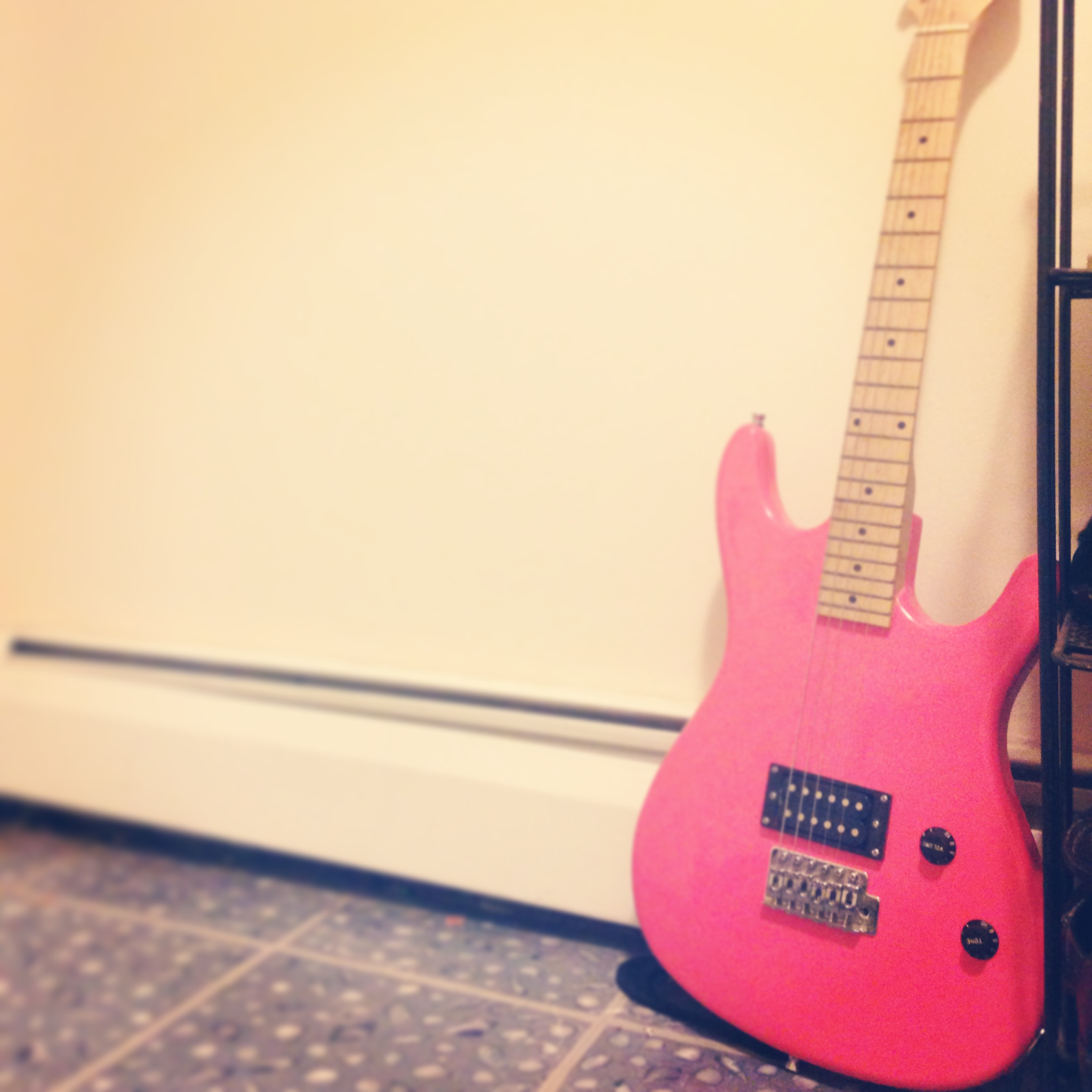 Pink Guitar by Lindsay