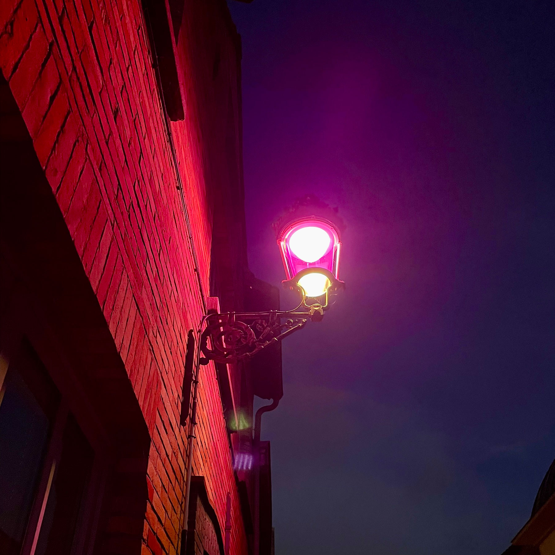 Street light in Belgium photo by Matthew